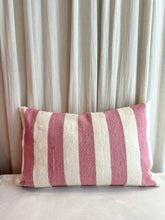 Load image into Gallery viewer, Household Hardware - Wool Pillow - Big Soft Pink Stripe