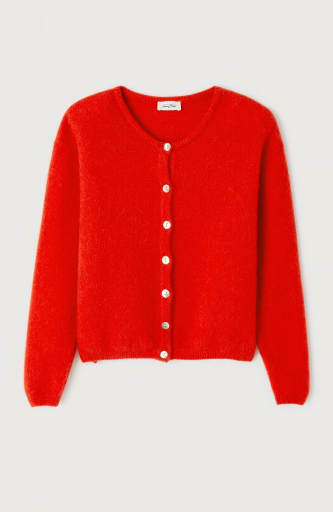 American Vintage - Vitow Cardigan - Rood