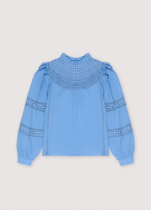 The New Society - Paris Blouse - Blue