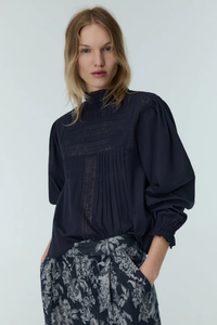 The New Society - Venus Blouse - Navy