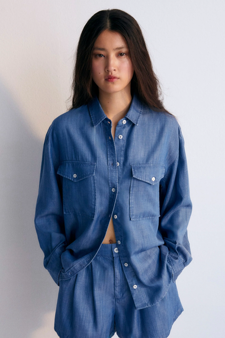 The New Society - Ophelia Shirt - Denim