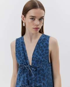 Sofie Schnoor - Ingrid Dress - Denim Leo