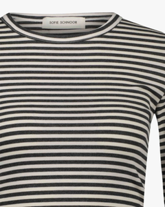 Sofie Schnoor - Petricia Stripe Tee - Dark Grey