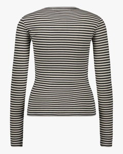 Sofie Schnoor - Petricia Stripe Tee - Dark Grey