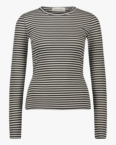 Sofie Schnoor - Petricia Stripe Tee - Dark Grey