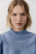 Load image into Gallery viewer, The New Society - Paris Blouse - Blue